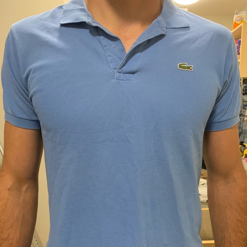 Lacoste blue polo